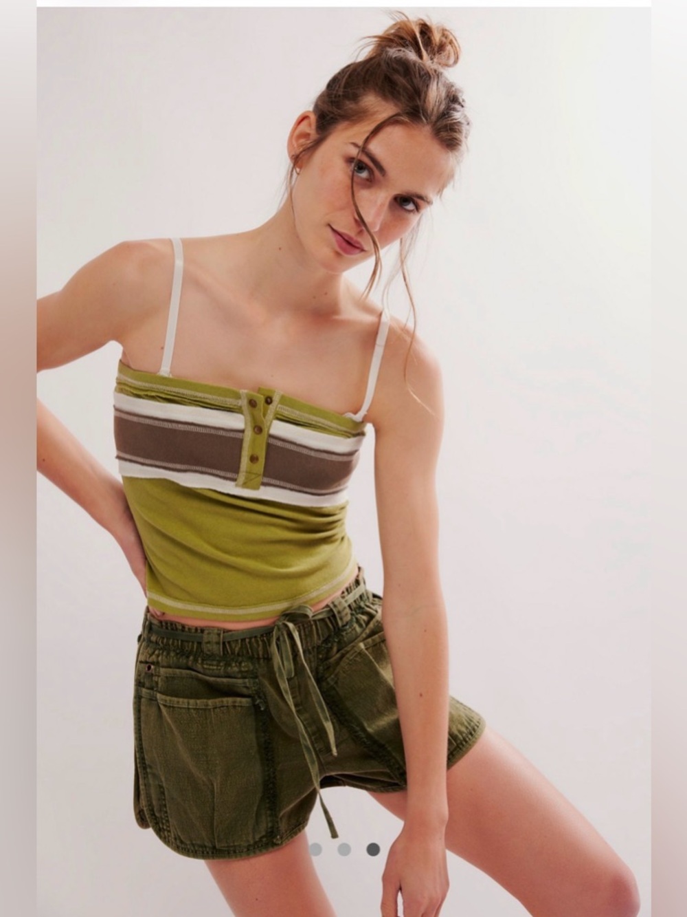 Free People Angie tube Top Size Medium in Cardamon Seed Combo